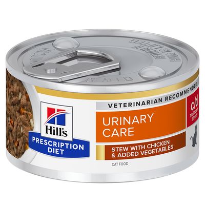 Hill’s Prescription Diet Feline c/d Urinary Stress Stew - Chicken 12 x 82g Cans