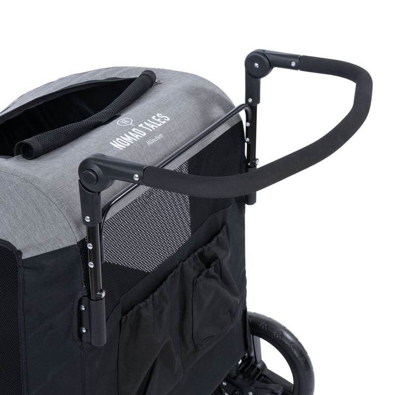 Nomad Tales Spirit Pet Stroller - Stone 95 x 82 x 120 cm (L x W x H), up to 40kg capacity