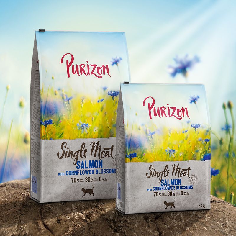 Purizon Single Meat Salmon with Cornflower Blossoms 400g