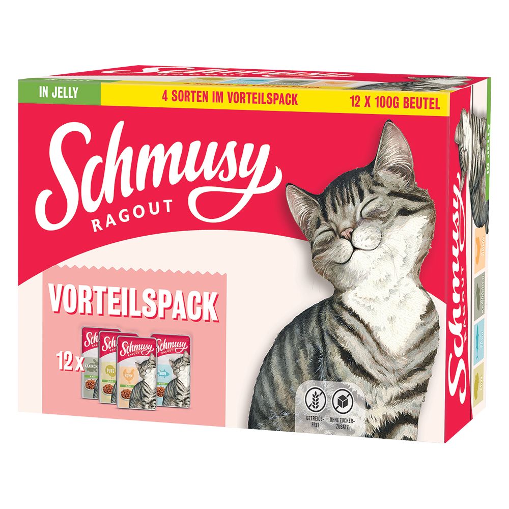 Schmusy Ragout in Jelly Mix 12 x 100 g