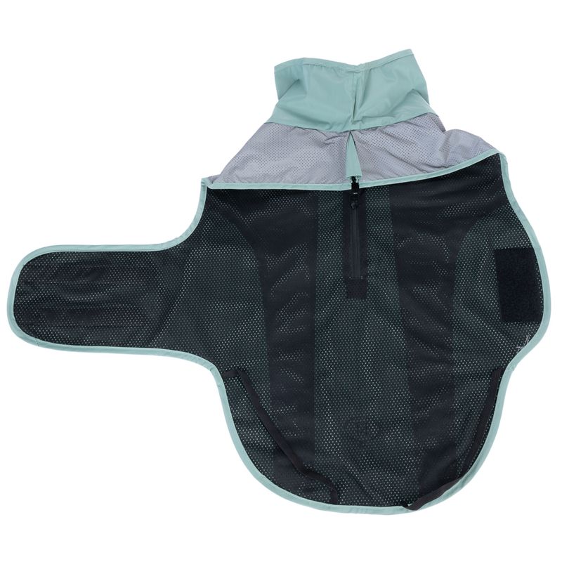 Nomad Tales Spirit Reflective Dog Raincoat - Mint approx. 35cm (Back Length)
