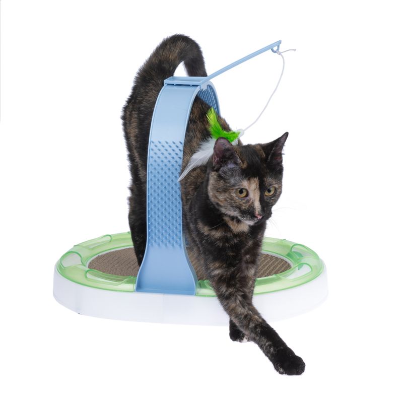 TIAKI Interactive 3-in-1 Cat Scratcher Toy 40 x 30 x 31.5 cm (L x W x H)