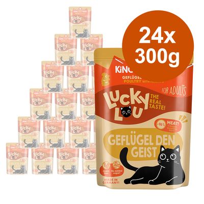 Lucky Lou Adult Saver Pack 24 x 300g Poultry & Rabbit