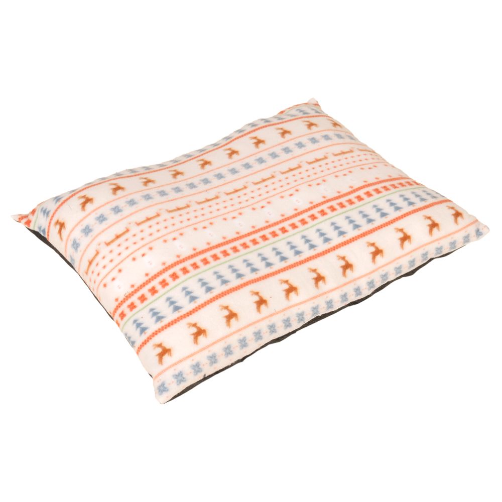 TIAKI Cuddly Cushion with Nordic Winter Pattern approx. 72 x 52 x 12 cm (L x W x H)