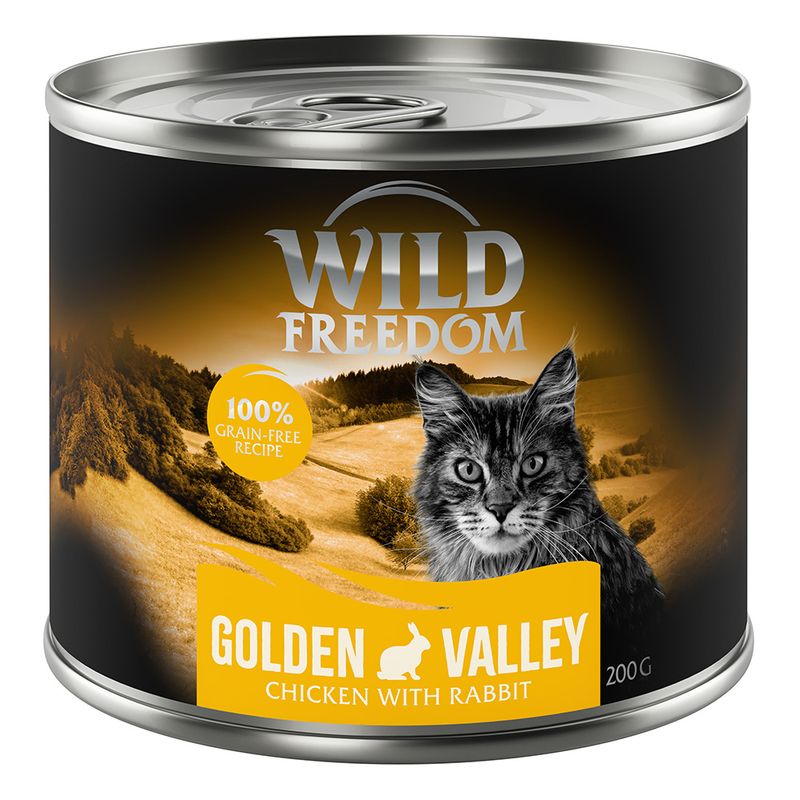 Wild Freedom Adult Mixed Trial Pack 6 x 200g Mixed Pack I (Chicken, Pollock, Lamb, Rabbit, Game)