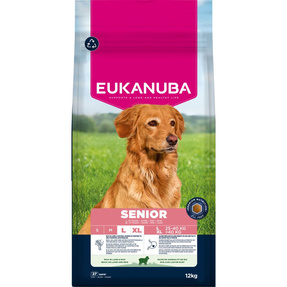 Eukanuba Premium Nutrition Senior Large & Giant Breed Lamb & Rice 12kg