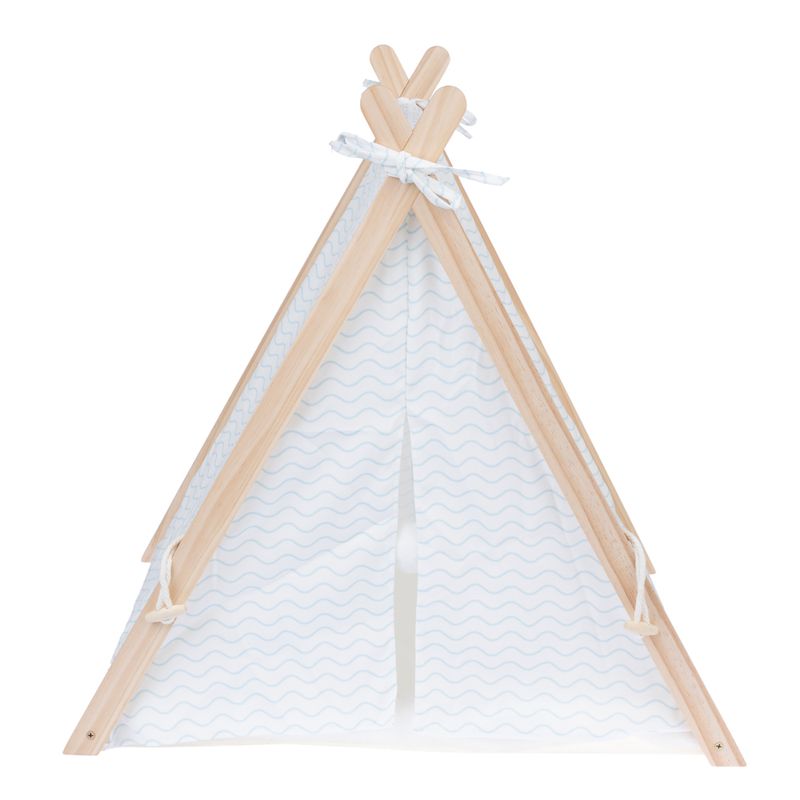 TIAKI Blue Wave Cat Teepee 56.5 x 61.5 x 61 cm (L x W x H)