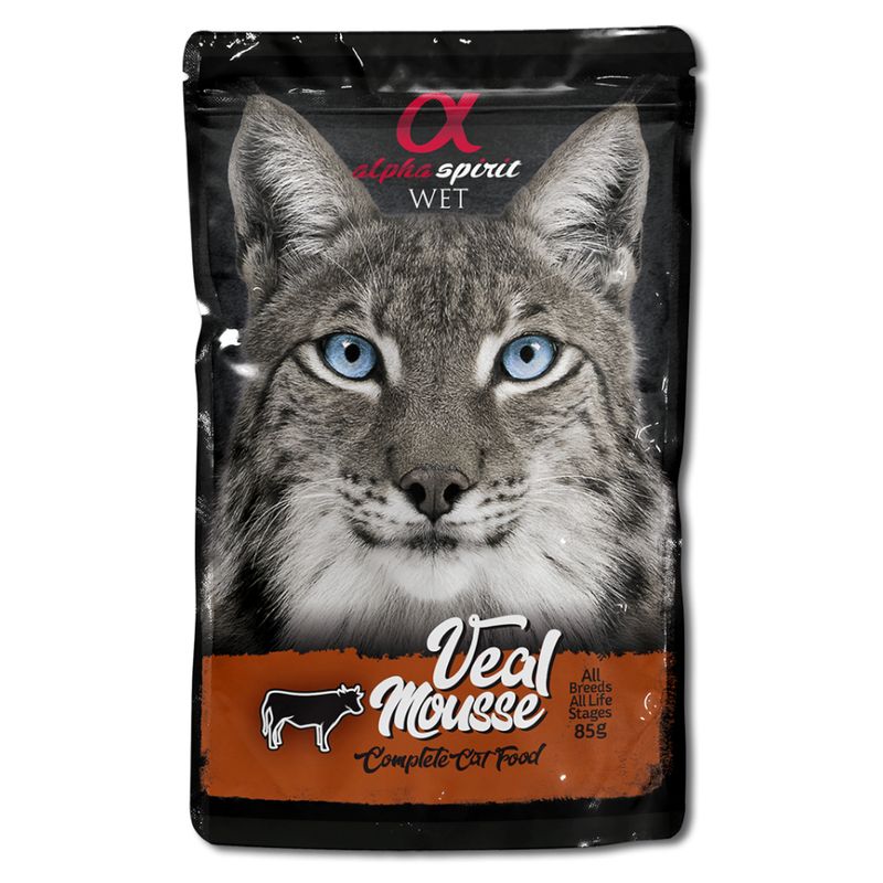 alpha spirit Multi-Flavour Pouch for cats 10 x 85 g