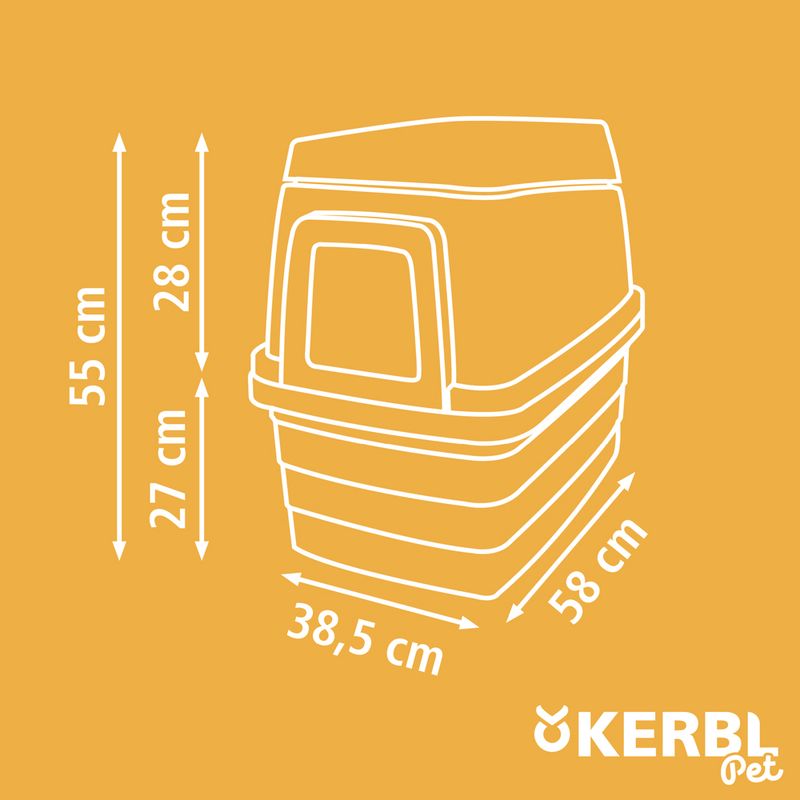 Kerbl Pet Bunny Base Rabbit Hutch 58 x 38.5 x 55 cm (L x W x H)