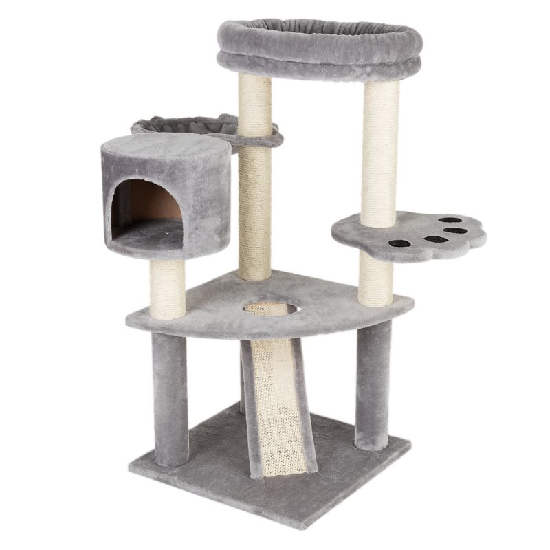 Bear's Den Cat Tree Light Grey