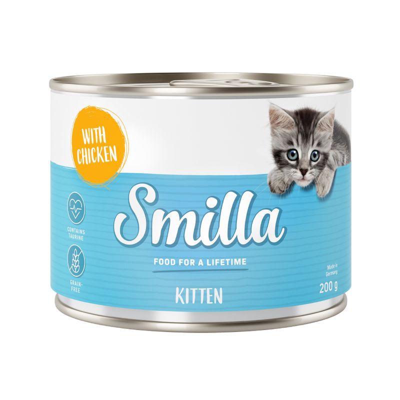 Smilla Wet Cat Food Single Cans Poultry with Poultry Hearts (400g)