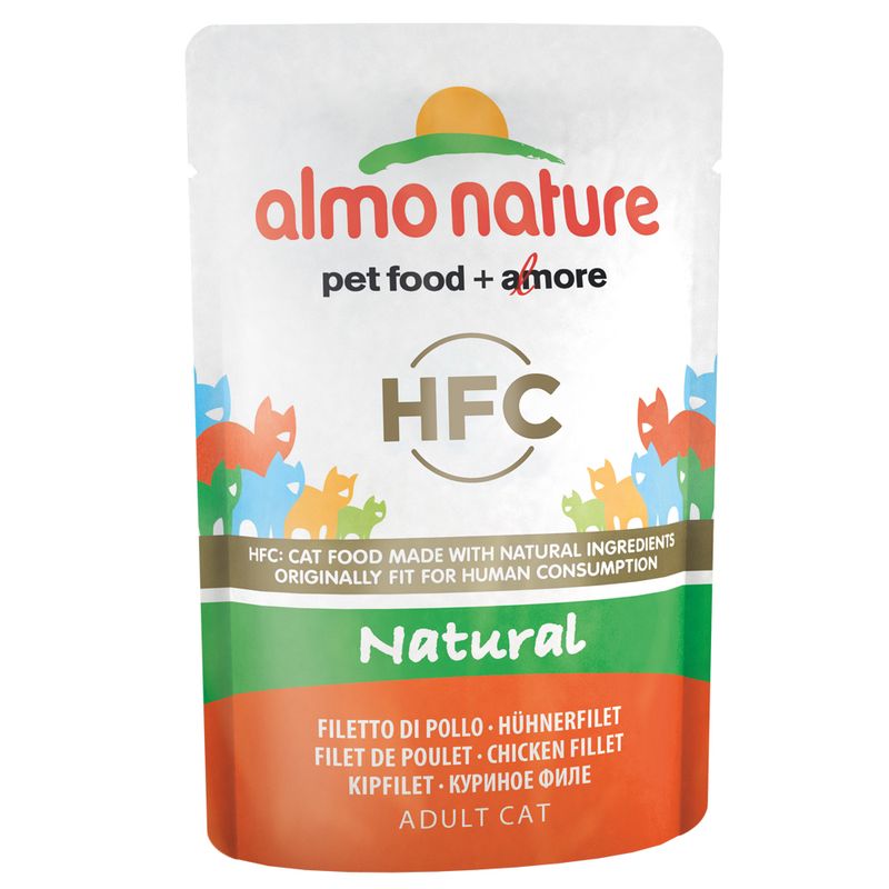 Almo Nature HFC Jelly Pouch 6 x 55g Chicken Fillet