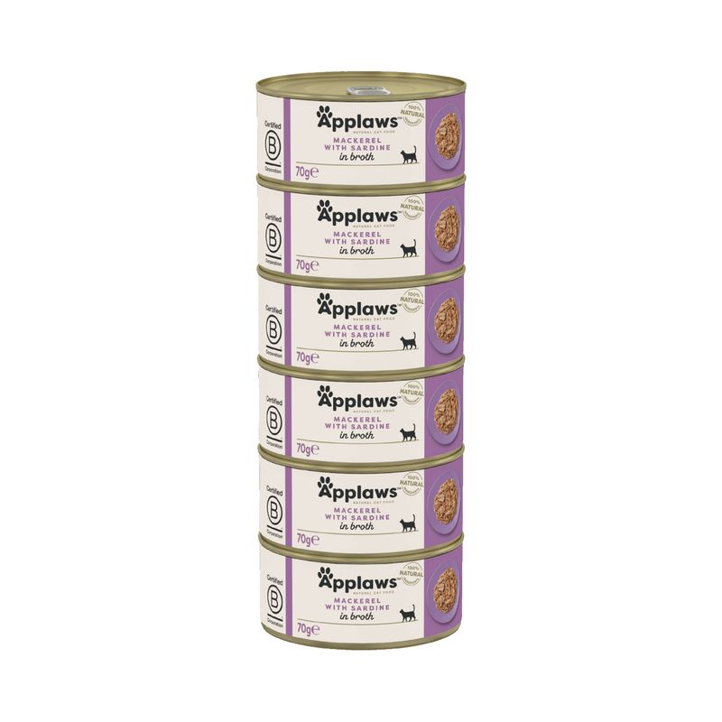 Applaws Cat Food 70g - Tuna / Fish Mixed Pack: Fish Collection 12 x 70g