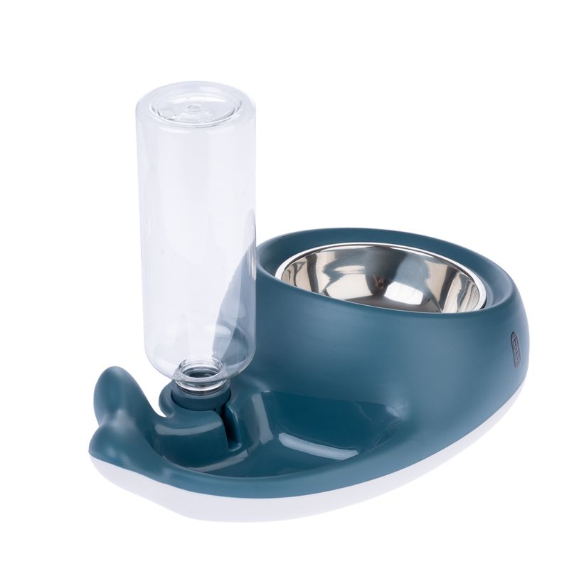 TIAKI Small Whale Food and Water Dispenser 350ml Food & 500ml Water