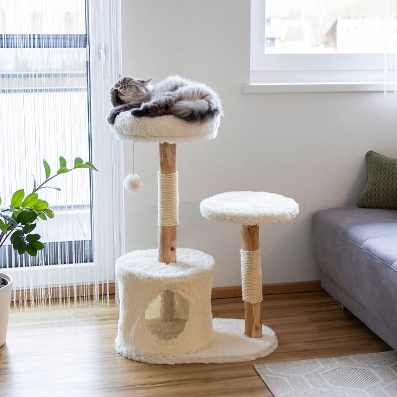 Kerbl Pet Scratching Post Lucia White
