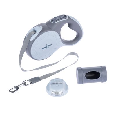 Nomad Tales Calma Retractable Lead Set - 8m 1 Set (Lead, Poo Bag Dispenser & Torch)