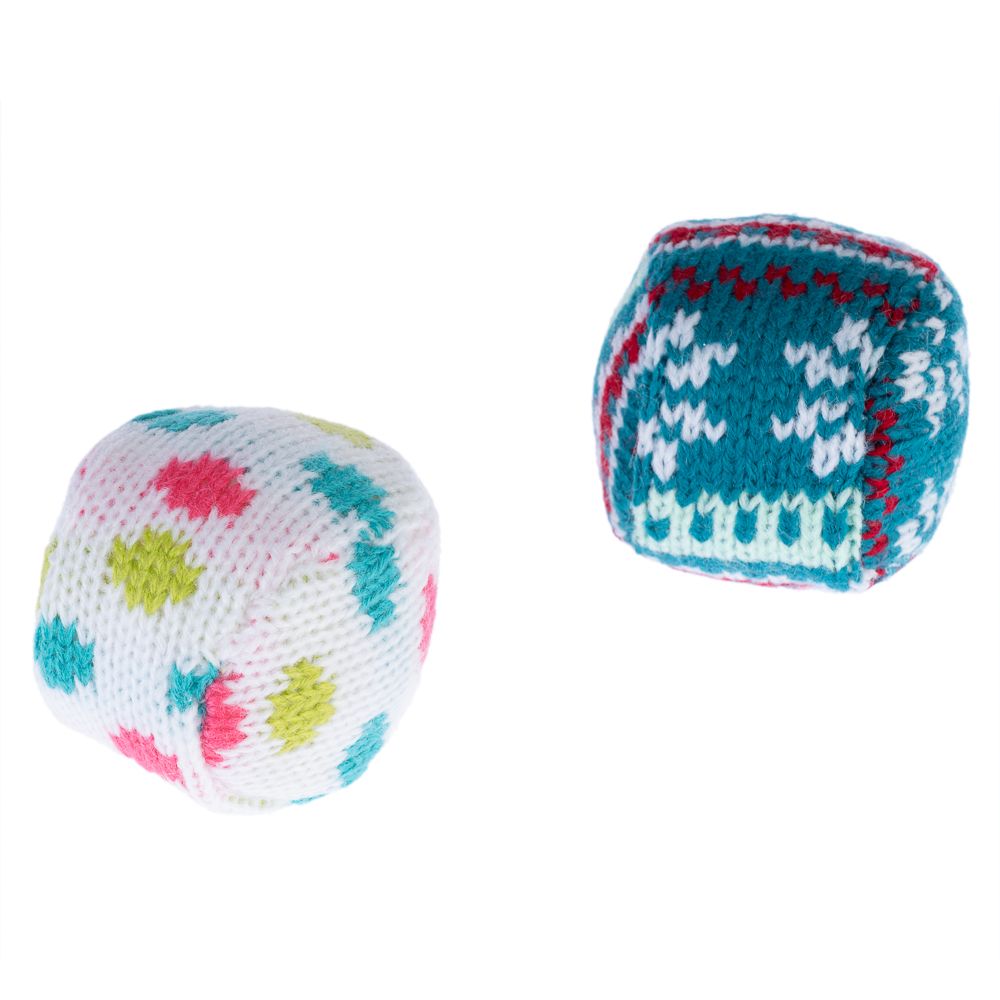TIAKI Christmas Knitted Ball Set for Cats Set of 2 Balls