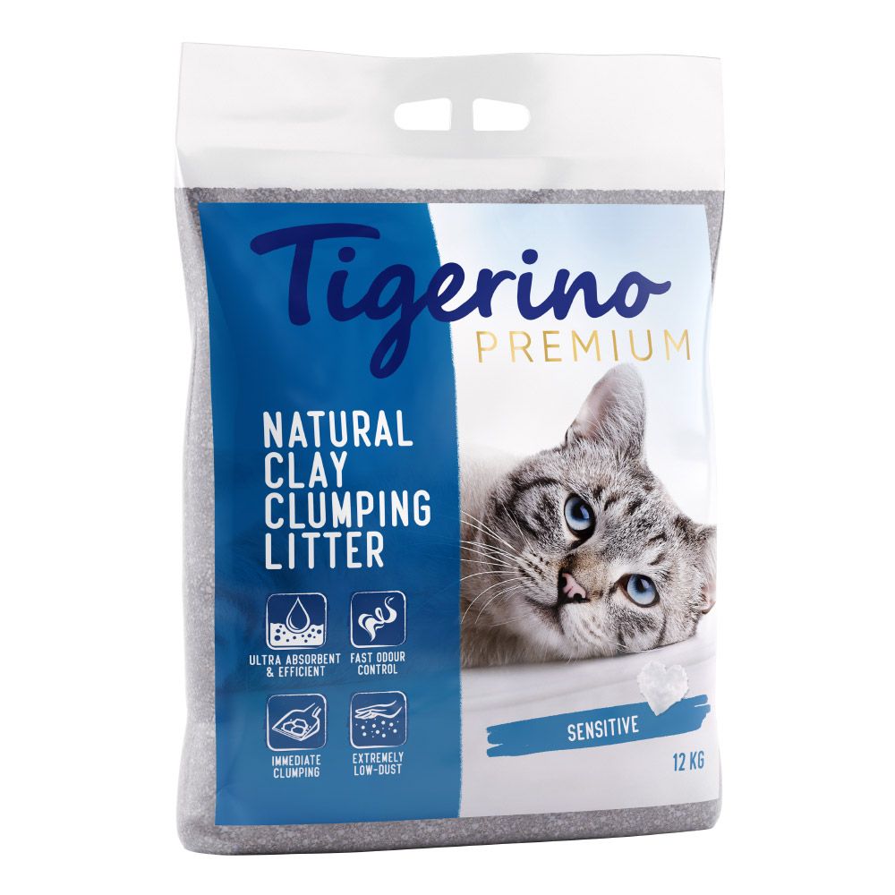 Tigerino Premium Cat Litter – Sensitive (Unscented) 6kg