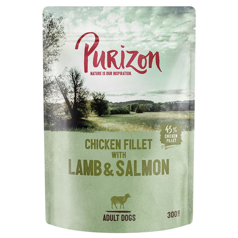 Purizon Adult Pouches Saver Pack 24 x 300g Mixed Pack: 4 Varieties