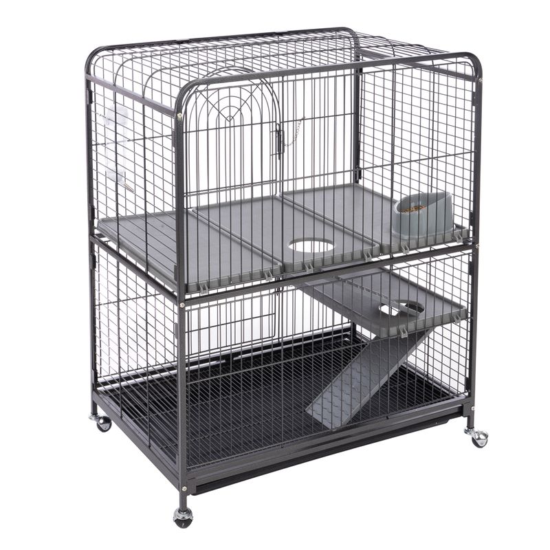TIAKI Villa Small Pet Cage Main Cage: 79 x 52 x 99.5cm (L x W x H)