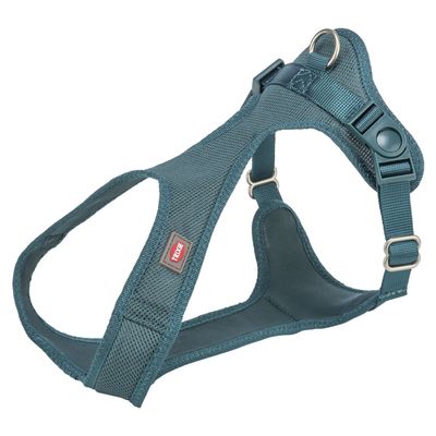 Trixie Comfort Soft Touring Harness - Petrol Size: XS-S: 30 - 45cm Waist Circumference, 15mm Wide