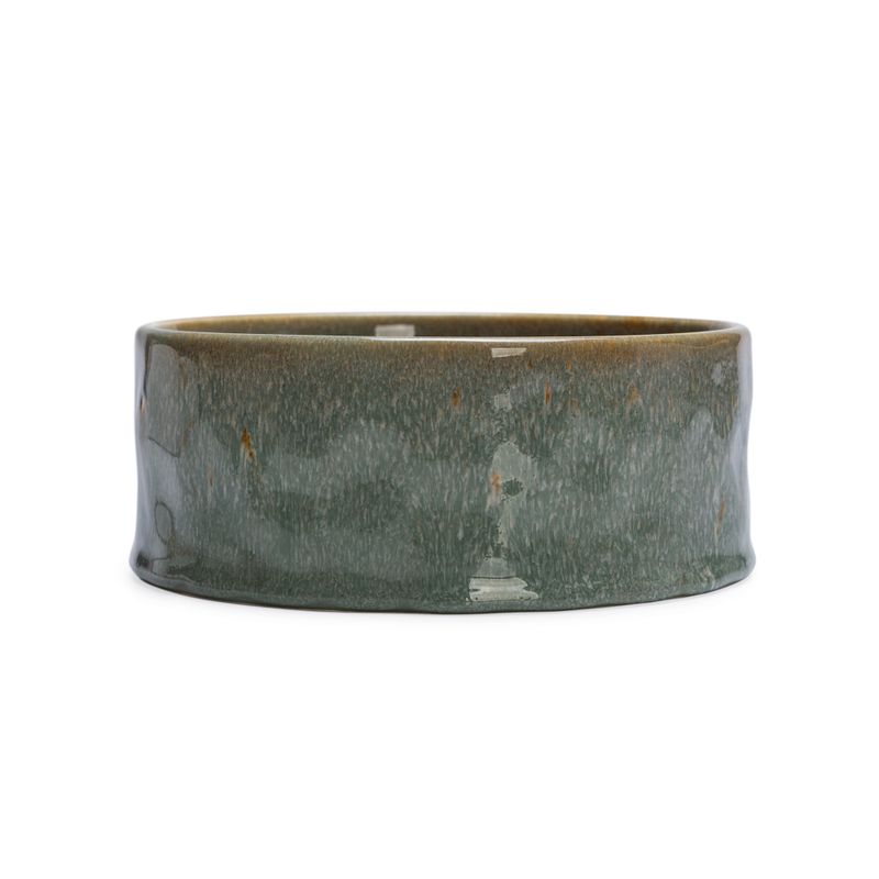 Designed by Lotte Ceramic Dog Bowl – Green 800ml, 16 x 6cm (diameter x H)