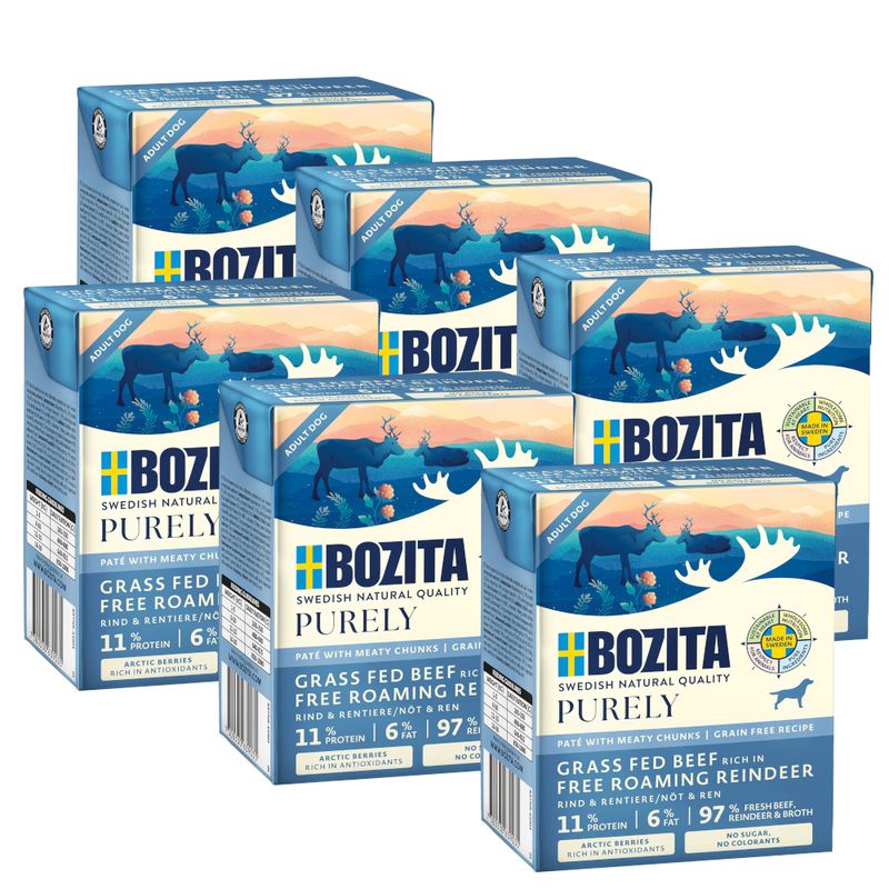 Bozita Purely Paté 6 x 370g Puppy & Junior Turkey