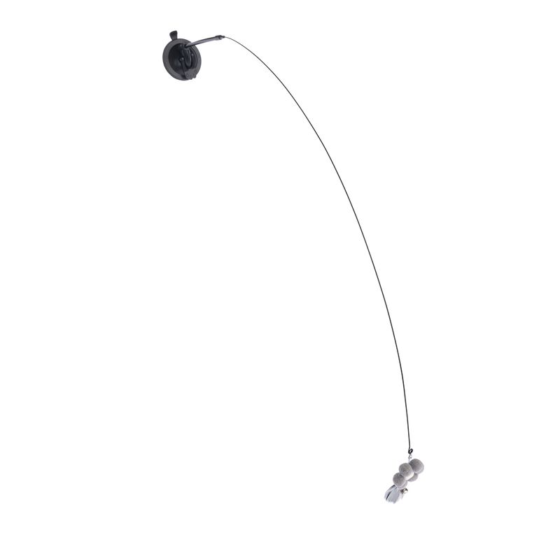 zooplus Basics 4-in-1 Interactive Cat Toy Dangler (95cm), 4 Attachments (each 15cm)