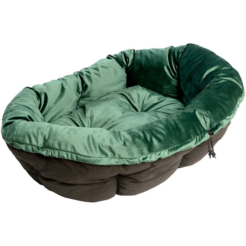 Ferplast Green Velvet Sofa Cover for Siesta Deluxe Dog Basket Size 4: 64 x 48 x 25 cm (L x W x H)