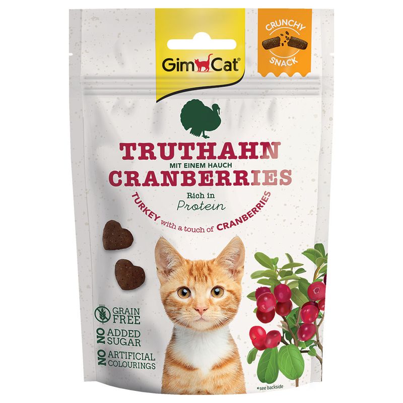 GimCat Crunchy Snacks Duck & Catnip 140g