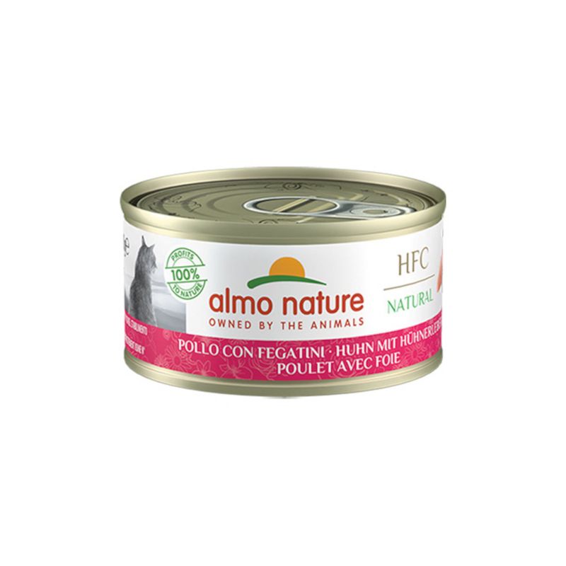 6 x 70g Almo Nature HFC Natural Wet Cat Food - 5 + 1 Free! * Chicken Mixed Pack (3 Varieties) (6 x 70g)