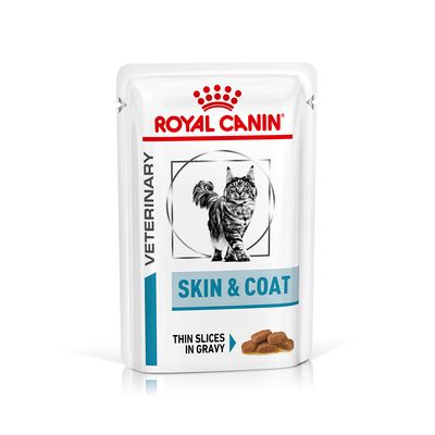Royal Canin Veterinary Feline Skin & Coat in Gravy 12 x 85g