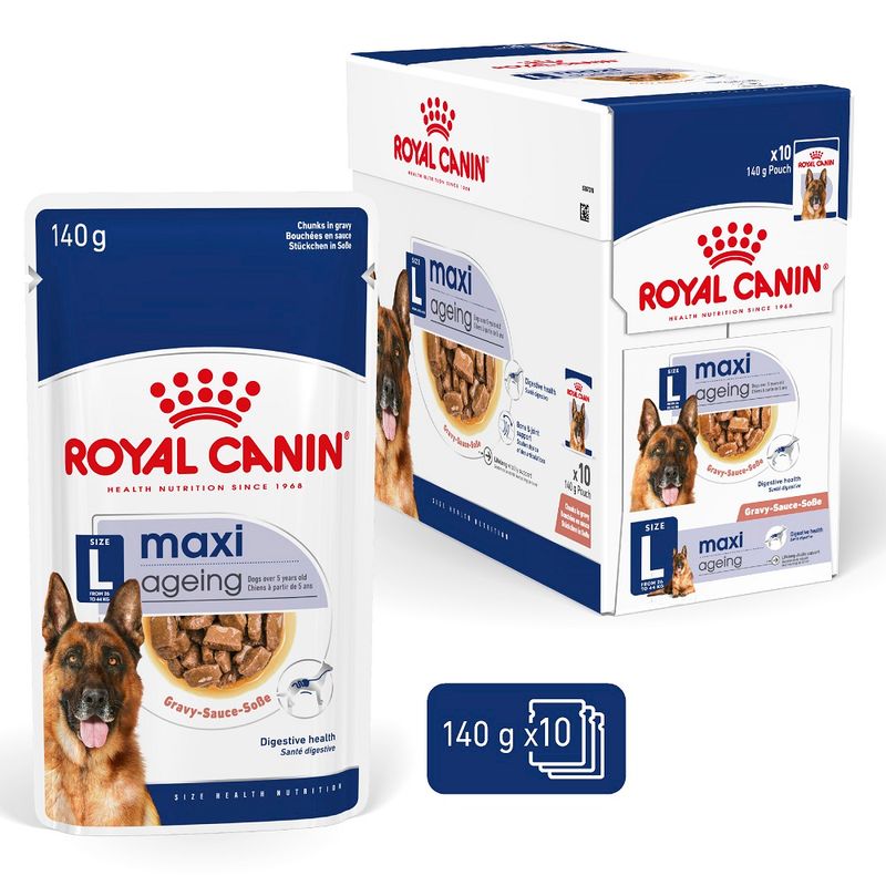 Royal Canin Maxi Ageing in Gravy 10 x 140g