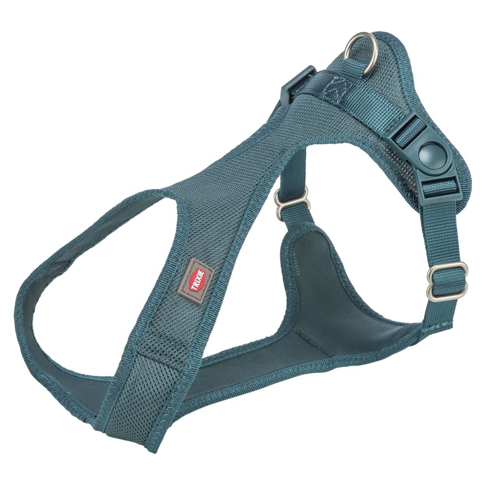 Trixie Comfort Soft Touring Harness - Petrol Size: XS-S: 30 - 45cm Waist Circumference, 15mm Wide