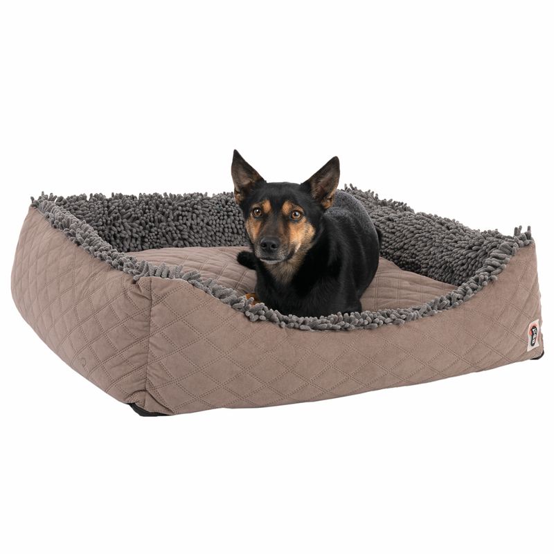 TIAKI Dog Bed Chenille L 65 x W x H 60 x 18 cm