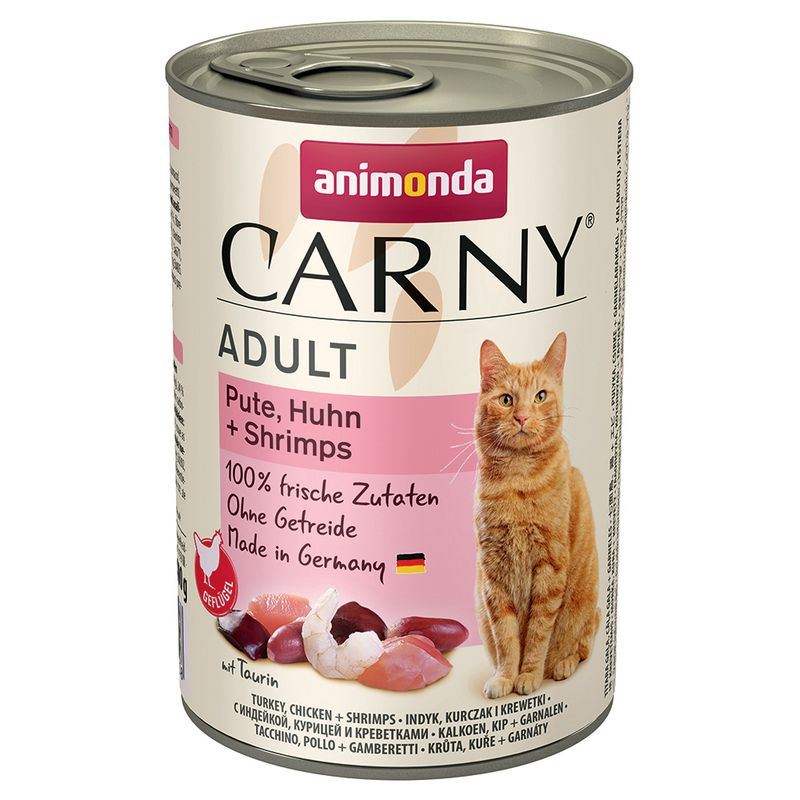animonda Carny Adult Saver Pack 12 x 400g Poultry & Beef Varieties