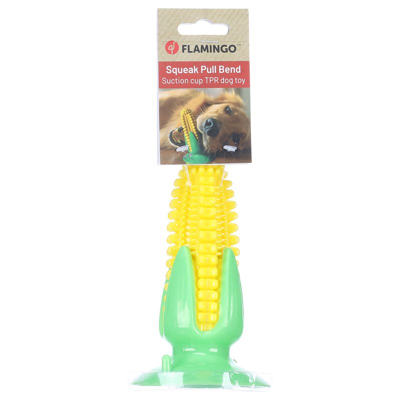 FLAMINGO Dog Toy Corn on the Cob 9 x 15cm (W x H)