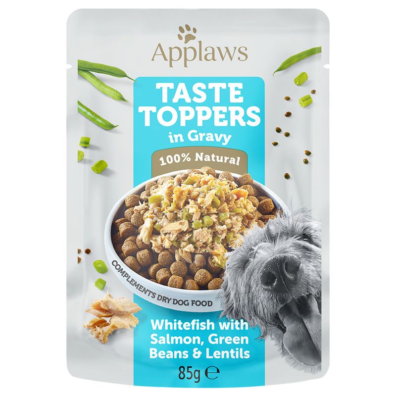 Applaws Taste Toppers in Gravy 12 x 85g Chicken Breast with White Beans, Pumpkin & Peas
