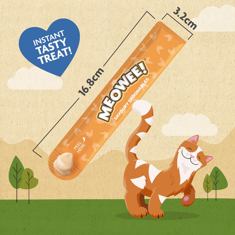 Meowee! Savoury Spoonables 4 x 14g Tuna