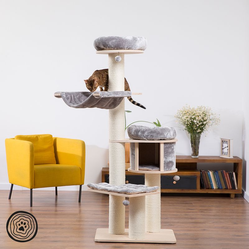 Natural Paradise Scratching Tree - Magnolia XL Cream