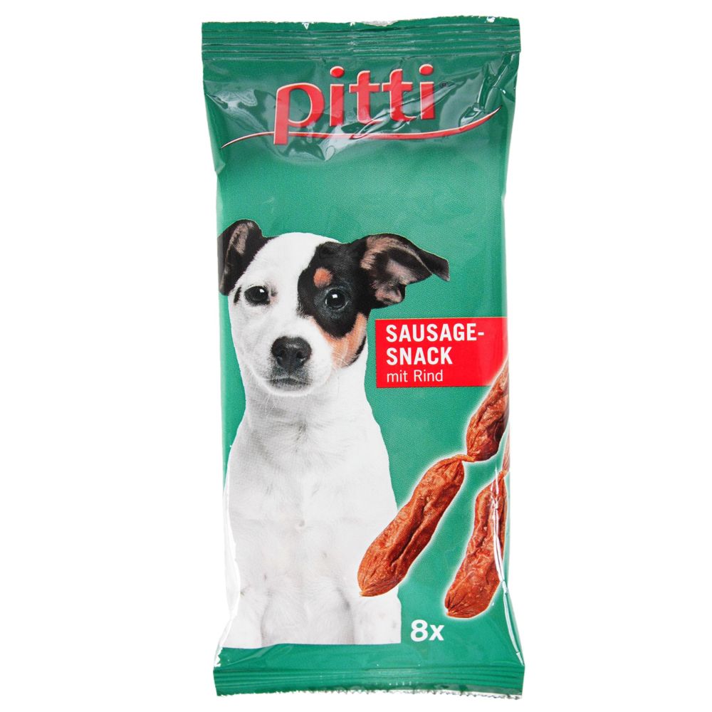 pitti Sausage Snack (semi-moist) Beef (8 pieces)