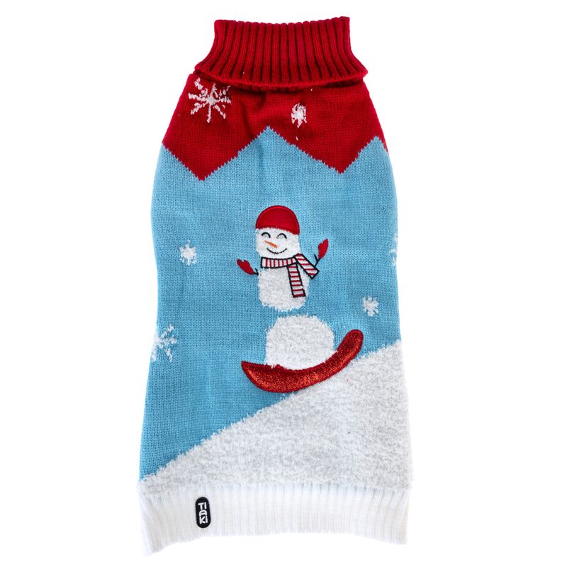 TIAKI Snowman Dog Jumper approx. 40 cm back length