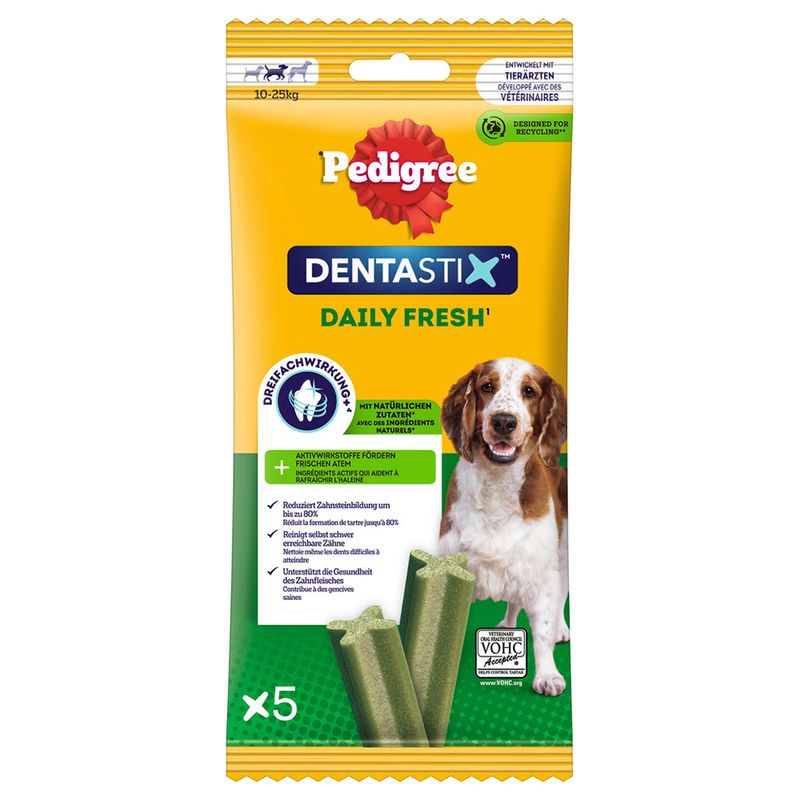 Pedigree Dentastix Fresh - Daily Freshness for Medium Dogs (10-25kg) 28 Sticks