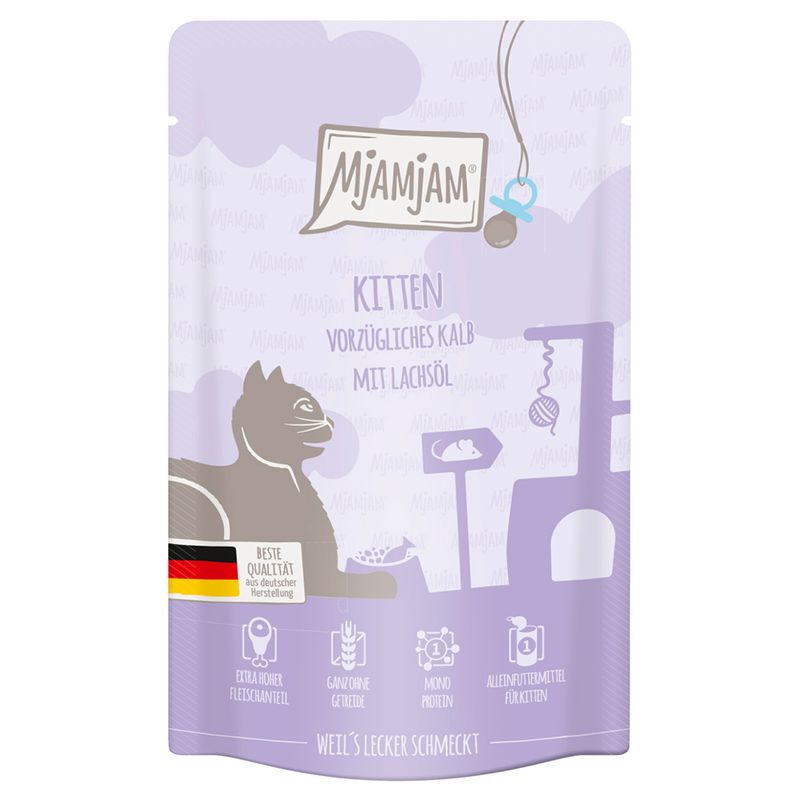 MjAMjAM Kitten Mixed Pack 12 x 125g Mixed Pack (2 Varieties)