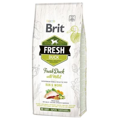 Brit Fresh duck with millet Active Run & Work 12kg