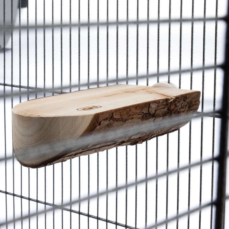 TIAKI Wooden Platform with Bark - Oval approx. 17 x 8 x 4 cm (L x W x H)