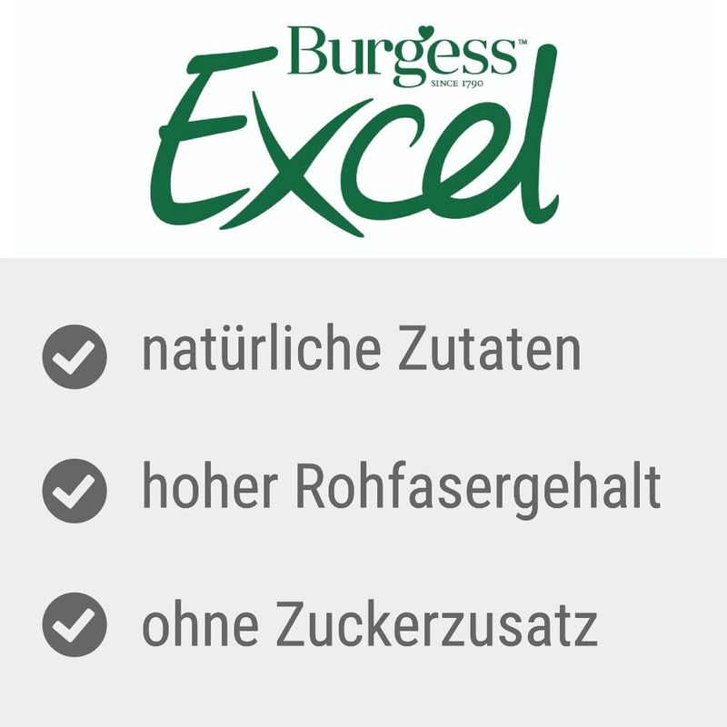 Burgess Excel Nature Snacks Herby Hearts 60g