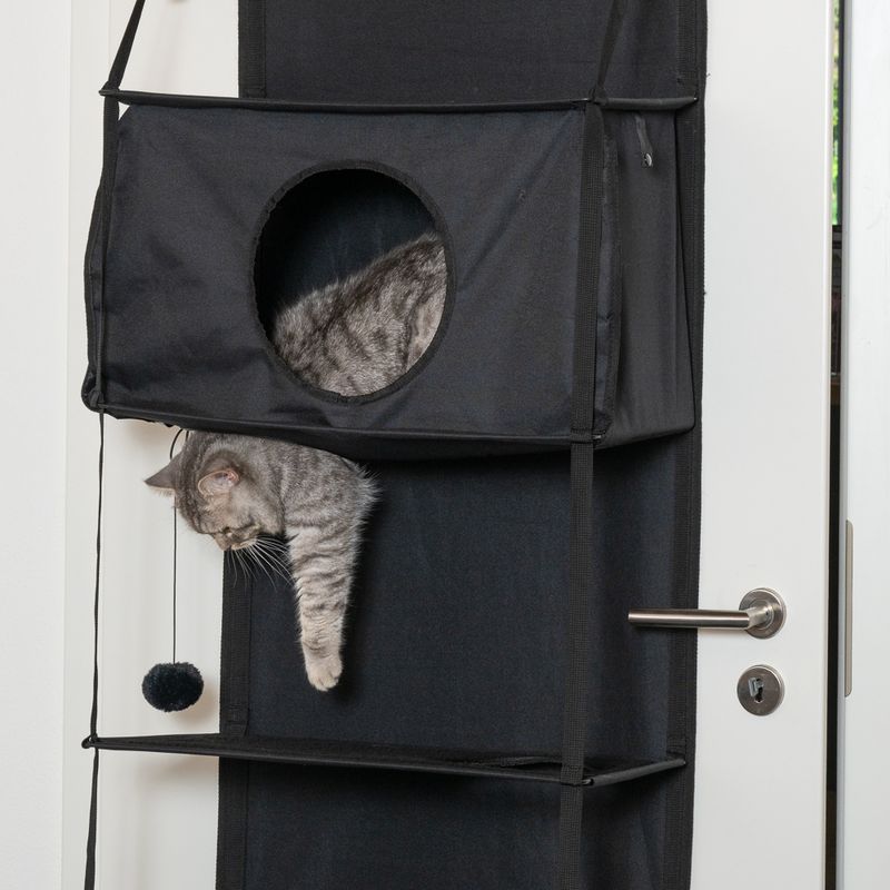zooplus Basics Door Cat Tree Black
