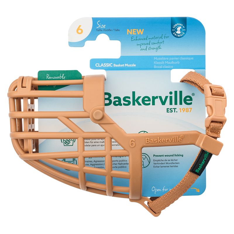 Baskerville Classic Muzzle — Beige Size 5