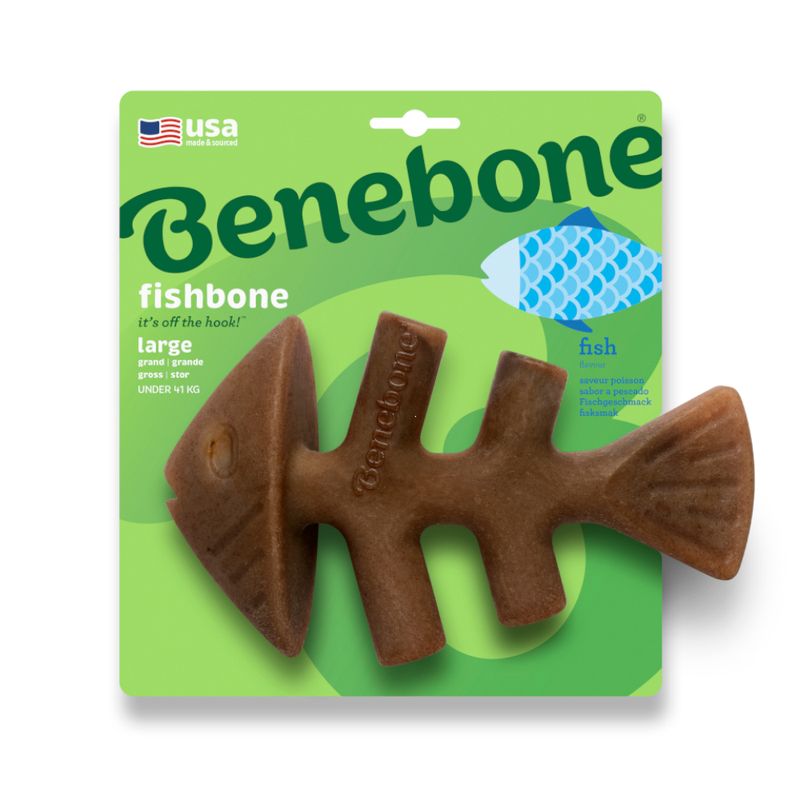 Benebone Fishbone Small: approx. 15 x 9cm (L x W)